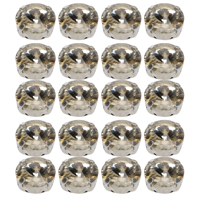 Ropa De Vidrio Diamantes Ropa Costura Diamantes Ropa Decoración 20 Piezas DIY Garra Diamantes Vestido De Novia Moda Retro Artesanía Vidrio Ropa Decoraciones 17 Mm Marrón Claro ANGGREK Diamante de garra de cristal redondo marrón claro de 17 mm