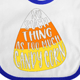 thumbnail image 4 of Inktastic Halloween No Such Thing as Too Much Candy Corn Boys or Girls Baby Bib, 4 of 4