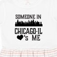thumbnail image 4 of Inktastic Chicago Illinois Someone Loves Me Skyline Girls Toddler Dress, 4 of 5