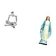 thumbnail image 5 of Figura de pensador abstracto, estatua de resina moderna, adorno humano, decoración coleccionable, religiosa María, adecuada para el hogar, la oficina,, 5 of 8