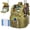 Khaki Camo, variant on Fishing Backpack 45l Large Cooler Tackle Bag With Rod Holders & Rain Cover Water-resistant Store Gear