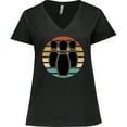 thumbnail image 3 of Inktastic Bowling Sunset for Bowler Silhouette Bowling Pins Women's Plus Size V-Neck T-Shirt, 3 of 5