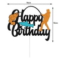 thumbnail image 3 of Adorno de pastel de pesca para hombres, Decoración de Pastel de feliz cumpleaños, globo de pescado, suministros de fiesta de cumpleaños para niños con temática de pescador, Baby Shower, 3 of 5
