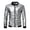 Silver, variant on Men's Metallic Jacket 70s Disco Dance Party Shiny Varsity Zipper Baseball Bomber Jacket