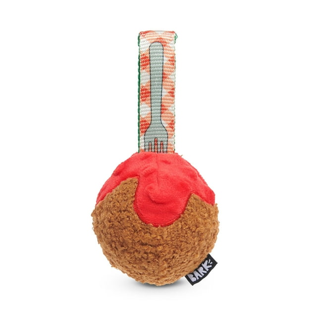 Barkbox Bark A Squeaky Meat -A-Ball Juguete Perfumado Para Perros Rip & Reveal Para Masticadores Agresivos - Mediano