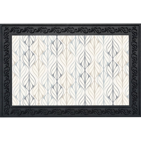 Briarwood Lane Everyday Doormat 30x18 Indoor Outdoor Flowing Leaves Doormat