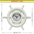 thumbnail image 7 of Infinity Instruments Captain's Wall Clock, Ivory, 15", 7 of 7