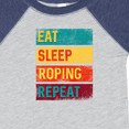 thumbnail image 4 of Inktastic Calf Roping Rodeo Eat Sleep Roping Repeat Boys or Girls Baby Bodysuit, 4 of 5