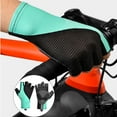 thumbnail image 3 of Guantes de ciclismo para hombre/mujer, guantes para bicicleta de montaña, guantes para ciclismo de medio dedo, almohadilla de Gel antideslizante que absorbe los golpes, guantes XL azul Sharpla Guantes de ciclismo, 3 of 8