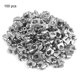 thumbnail image 1 of 100 Uds M4 304 Clips de alambre de acero inoxidable abrazaderas de cuerda perno en forma de U, 1 of 8