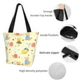 thumbnail image 6 of Fotbe Colorful Cartoon Snail Pattern Beach Tote,Shoulder Handbag,Spacious Tote Bag,Lightweight Travel Bag,Versatile Shopping Bag, 6 of 9