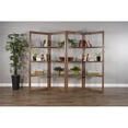 thumbnail image 7 of Pemberly Row Transitional 80" Wood Room Divider/Bookcase in Taupe Brown, 7 of 7