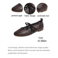 thumbnail image 6 of SuTry Women's Flat Shoes Round Toe Perforated Cut Out Slip On Breathable PU Leather Comfortable Lightweight Casual Office Daily Walking Flats(41), 6 of 9