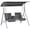 Grey, variant on Outsunny 2-Seat Patio Swing Chair with Adjustable Canopy, Centre Table
