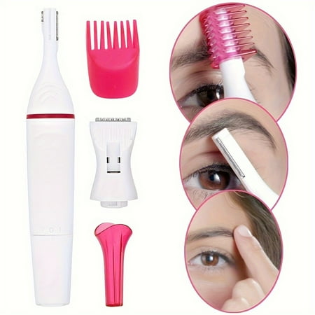 1 Set Women s 5-in-1 Electric Hair Remover – Bikini Eyebrow and Hair Trimmer Shaver Underarm Private Area Epilator AA Battery Powered (Batteries Not Included) Personal Care Device|Ergonomic Design| 1 Set Women s 5-in-1 Electric Hair Remover – Bikini Eyebrow and Hair Trimmer Shaver Underarm Private Area Epilator AA Battery Powered (Batteries Not Included) Personal Care Device|Ergonomic Design|