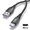 Black, variant on ANXPTIME 5A USB Micro Cable For Mobile Phones Charging Wire Data Cable Green LED Light