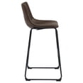 thumbnail image 6 of Newboti Furniture Brown and Black Armless Bar Stool (Set of 2) 43076, 6 of 10