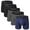Black*2/Dark Grey*2/Navy Blue*1, variant on Men's Breathable Boxer Briefs,Bamboo Viscose Underwear for Men,M-XXL,5 Pack