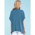 thumbnail image 5 of Made by Johnny Women's Kimono Style Short Sleeve Dolman Cardigan XXXL DENIM, 5 of 6