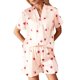 thumbnail image 1 of Gibobby Pijama De Mujer Pijama de seda helada para mujer, cárdigan, ropa de casa Sexy , traje de estilo caliente(Rosa,M), 1 of 4