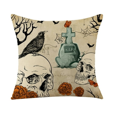

BAOQIN Deals！ Happy Halloween Pumpkin Skin Pillowcase Easily Your Sofa Clearance！