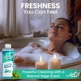 thumbnail image 3 of Jetted Tub Cleaner for Jacuzzi, Bathtubs, Whirlpools - 1 Pack, 16oz Sage Scented Jacuzzi Tub Cleaner to Help Clean Dirt and Soap Buildup, 5 Cleanings per Bottle, 3 of 4