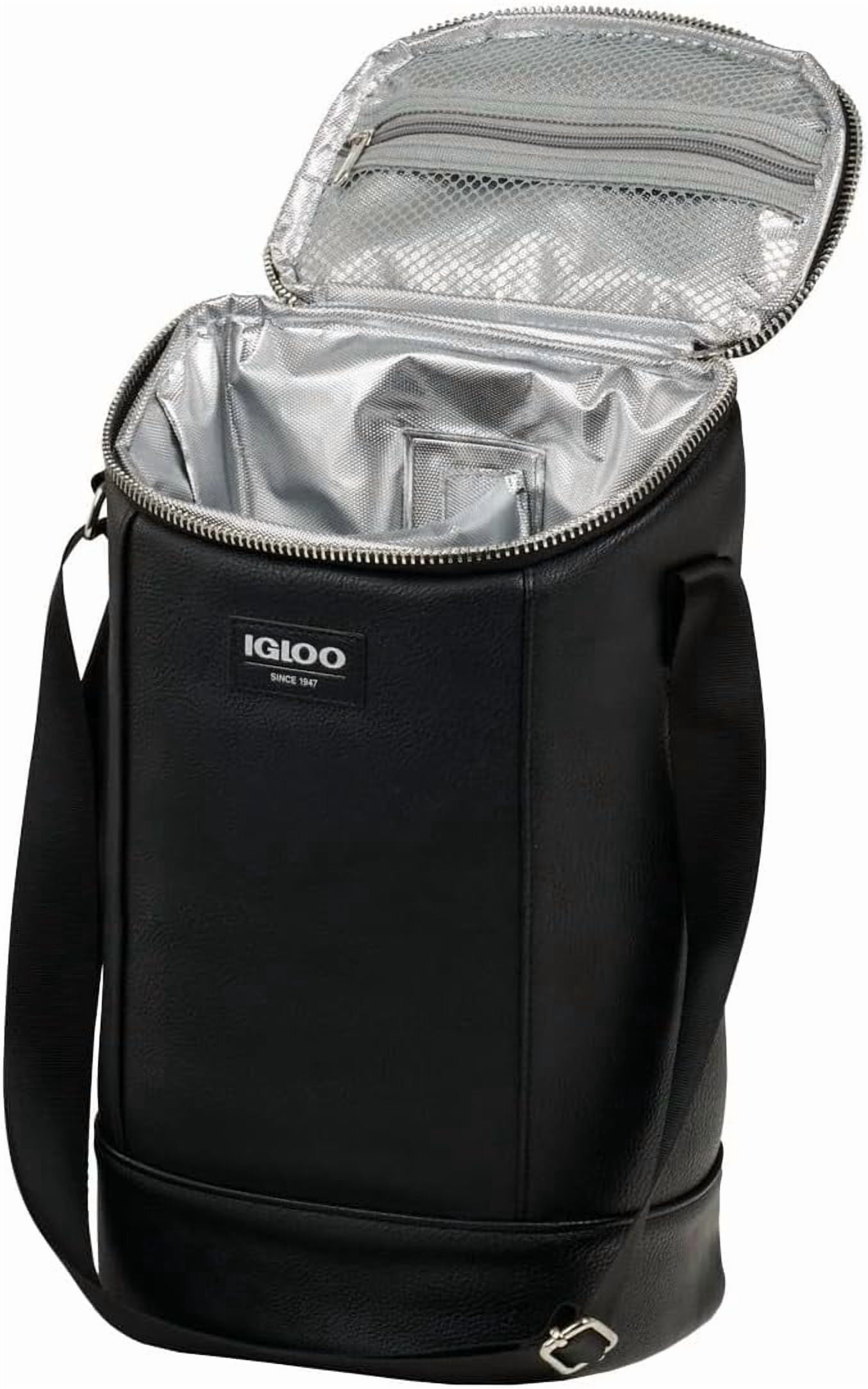 Igloo Luxe Collection Beverage Tote, MaxCold Insulation, Removable Divider, Metallic Liner