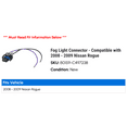 thumbnail image 2 of Fog Light Connector - Compatible with 2008 - 2009 Nissan Rogue, 2 of 2