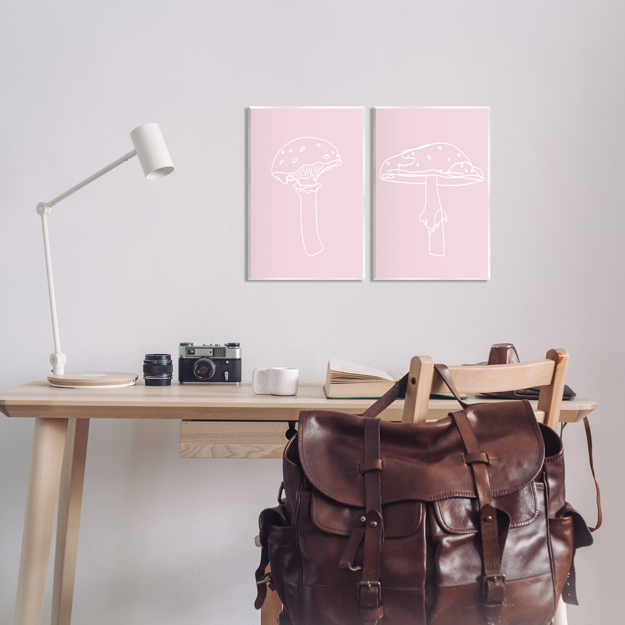 Stupell Industries Pastel Mushroom Doodles Botanical & Floral Painting Unframed Art Print Wall Art, 10 x 15, Set of 2