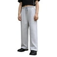 thumbnail image 3 of Teen Boys Casual Loose Fit Straight Leg Jogger Pants With Drawstring Waist Side Pockets, 3 of 9