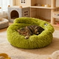 thumbnail image 3 of Mupvlun 2026 Upgraded Cat Beds for Indoor Cats, Portable Bed Durable Covered Cat Bed For Indoor Use, Soft Puppy Bed For Owners (M, 19.69''x19.69'x9.06'') Green-2, 3 of 5