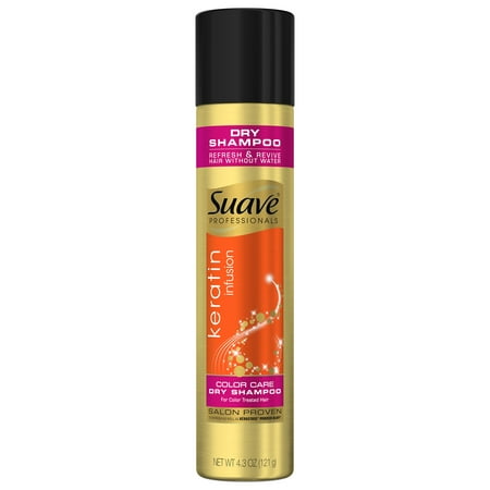 Suave Professionals Keratin Infusion Color Care Dry Shampoo, 4.3 (Best Dry Shampoo For Color Treated Hair)
