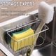 thumbnail image 5 of Organizador De Fregadero De Acero Inoxidable, Soporte 2 En 1 Para Esponja Y Estropajo, Organizador De Cocina Con Montaje Adhesivo, Almacenamiento Bajo El Fregadero, Rejilla De Drenaje Ventilada, 5 of 8