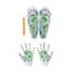 thumbnail image 3 of Juego de de manos y pies, guantes de reflexología de manos, calcetín de SPA con área de reflexión, calcetines de de pies para hombres, 4 Calcetines cortos, 3 of 8