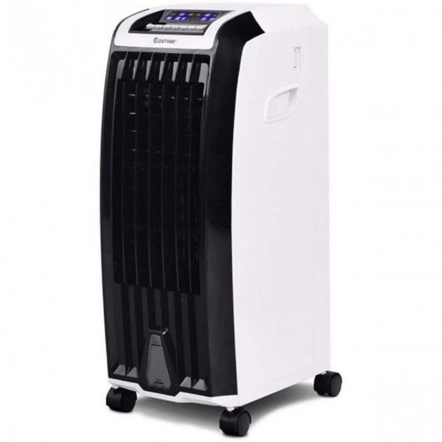 COSTWAY Portable Evaporative Air Cooler, 3-in-1 Swamp Cooler With 2 Ice Packs, 3