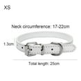 thumbnail image 7 of SPRING PARK Dog Cat Puppy Strap Walking Traction Faux Leather Neck Collar Adjustable 7 Colours Pet Supplies, 7 of 7