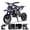 Blue 01A, variant on TOXOZERS 50cc Dirt Bike, 2-Stroke Off-Road Mini Pit Bike for Teens, Motorized Motocross with Dual Suspension and Front & Rear Disc Brakes, 150 lbs Capacity,25Mph