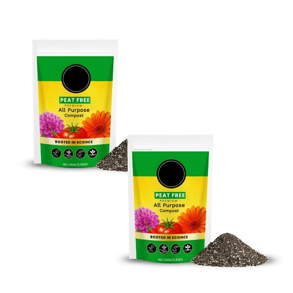 2pc Succulent Cactus Potting Soil Mix All Purpose Garden Potting Mix For Indoor Outdoor Quick Drain Orchid Bonsai Perlite Soil Ready To Use Resealable Bag Design