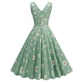thumbnail image 1 of AYA Robe Printemps/été Verte Fraîche Mignonne Douce à Imprimé Fraises, 1 of 1