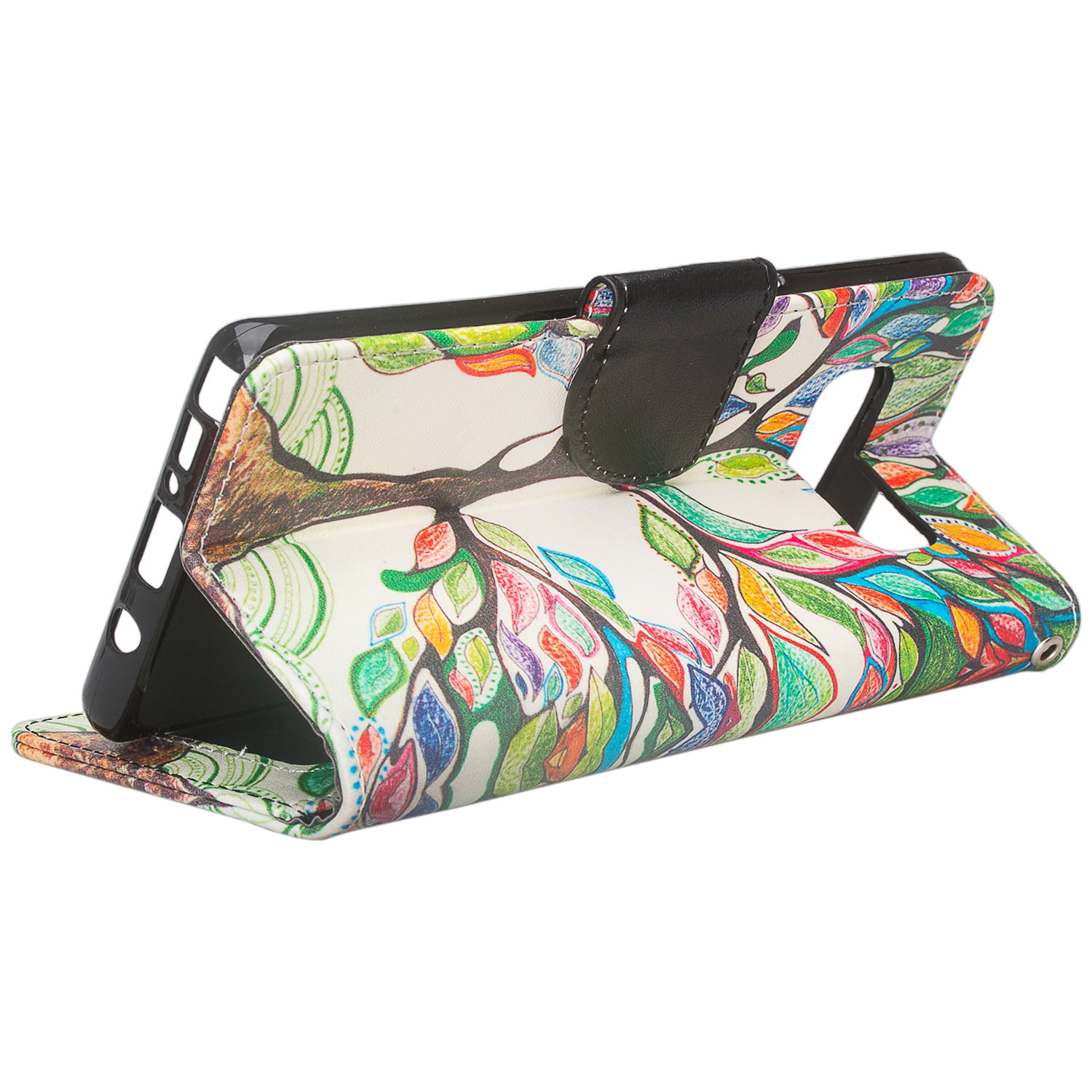 Design Wallet Stand Case for Samsung Galaxy Note 8 Exact Fit with Handstrap
