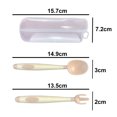 thumbnail image 2 of Sistemas de las bifurcaciones de las cucharas de los utensilios del bebé con el caso seguro del viaje, doblable resistente al calor del apretón fácil, 2 of 5