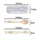 thumbnail image 2 of Sistemas de las bifurcaciones de las cucharas de los utensilios del bebé con el caso seguro del viaje, doblable resistente al calor del apretón fácil, 2 of 5