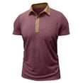 thumbnail image 6 of Mens Polo Shirts Business Smoothing Button Collared Short Sleeved Basic Top with Pocket Casual Comfortable Stretch Performance Mens Dress Shirts, 6 of 7