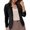 Black, variant on Open Front Blazer Jacket for Women, Lapel Collar Long Sleeve with Pockets, Casual Work Office Outerwear, 1 Piece, S-5XL, Plus Size Friendly