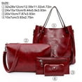 thumbnail image 3 of HaoXianJian 4pcs Womens Bags Handbags Wallet Tote Bag Shoulder Bag Tops Handles Satchel Purse, 3 of 6