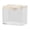 White, variant on Small Multifunctional Aesthetic Goldfish Tank,Betta Fish Tank, 0.25 Gallon Mini Plastic Quadrate Aquariums,Plastic Rectangular Fish Tank,for Baby Shrimp,Betta,Clownfish,Guppy,Lid Included(Red)