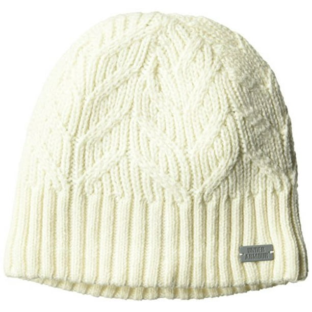 Under Armour Under Armour Women S Around Town Beanie Ivory 130 Steel One Size Fits All Walmart Com Walmart Com