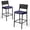 Navy Blue, variant on Crestlive Products Outdoor Bar Stools Set of 2, Patio Counter Height Barstools with Cushions, Outdoor Bar Chairs with Back & Footrest for Deck, Patio, Backyard, Garden, Poolside, Light Gray