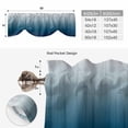 thumbnail image 6 of Navy Blue Ombre Tie Up Valance Curtains for Windows, Kitchen Curtains Window Treatments, Contemporary Gradient Abstract Art Short Window Shades Valances for Bedroom Bathroom Cafe 54"x18", 6 of 8