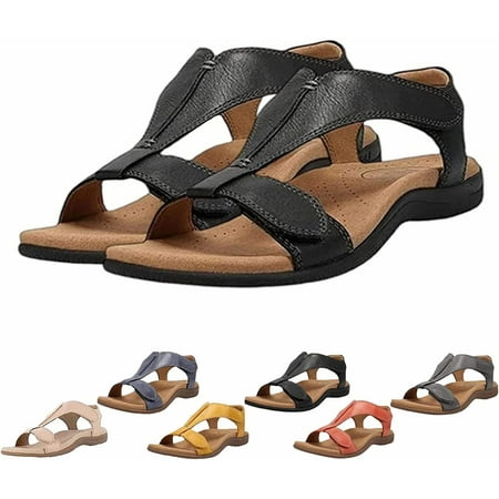 

Dotmalls women s comfy orthotic sandals Sursell-Brown Comfy Orthotic Sandals Flat Platform Dotmalls sandals orthopedic (41 black)